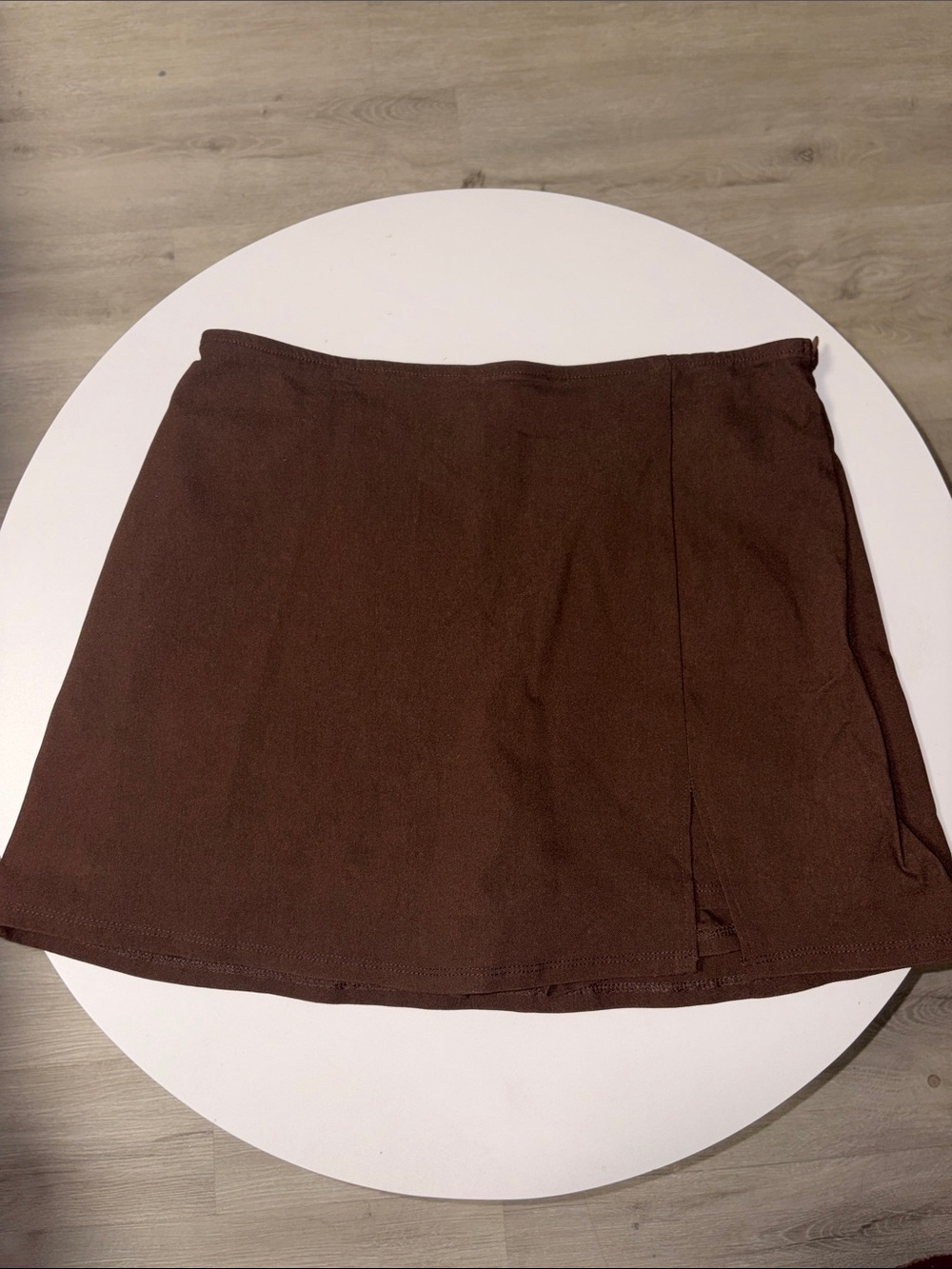 wild fable Brown Mini Skirt with Side Slit